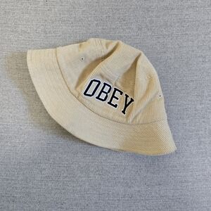 OBEY khaki corduroy bucket hat